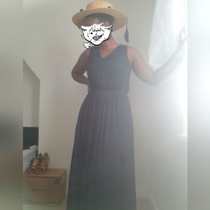 Banana Republic Black Maxi with side slits